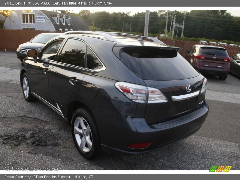 Cerulean Blue Metallic / Light Gray 2011 Lexus RX 350 AWD