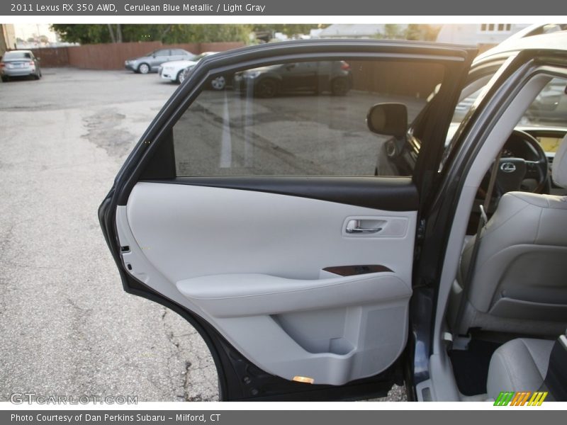 Cerulean Blue Metallic / Light Gray 2011 Lexus RX 350 AWD