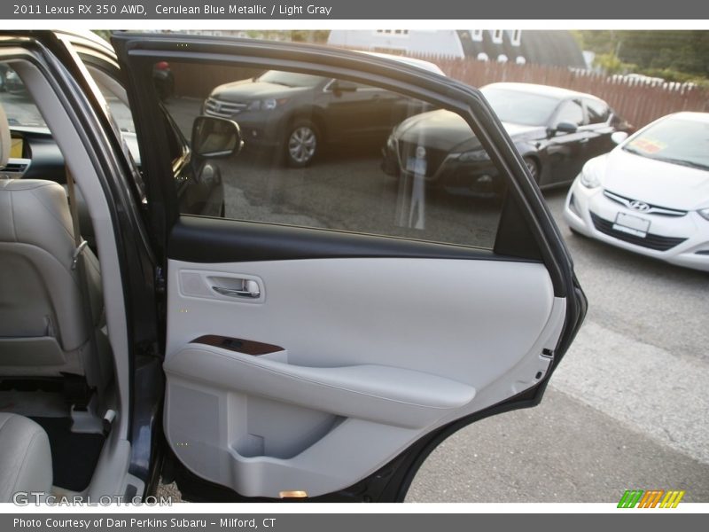 Cerulean Blue Metallic / Light Gray 2011 Lexus RX 350 AWD