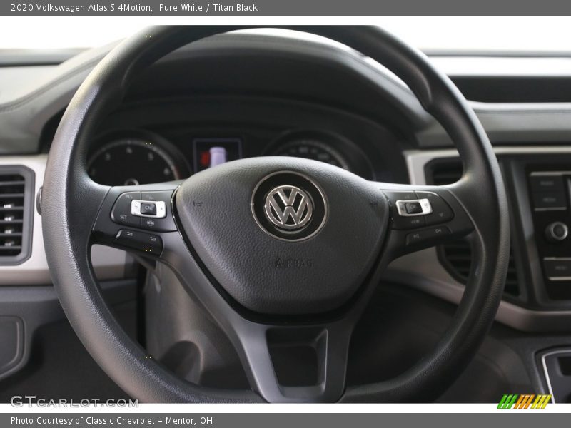 Pure White / Titan Black 2020 Volkswagen Atlas S 4Motion