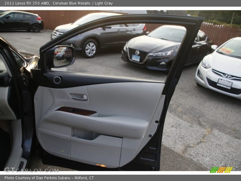 Cerulean Blue Metallic / Light Gray 2011 Lexus RX 350 AWD