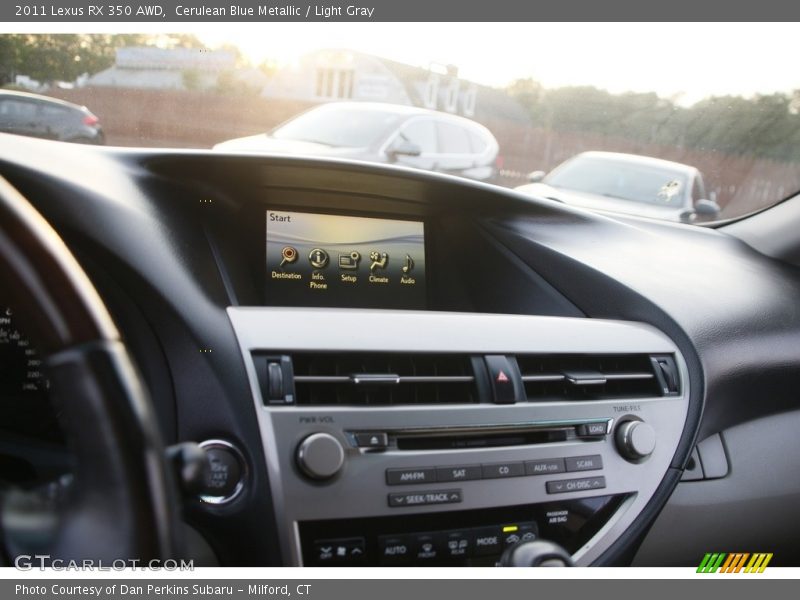 Cerulean Blue Metallic / Light Gray 2011 Lexus RX 350 AWD