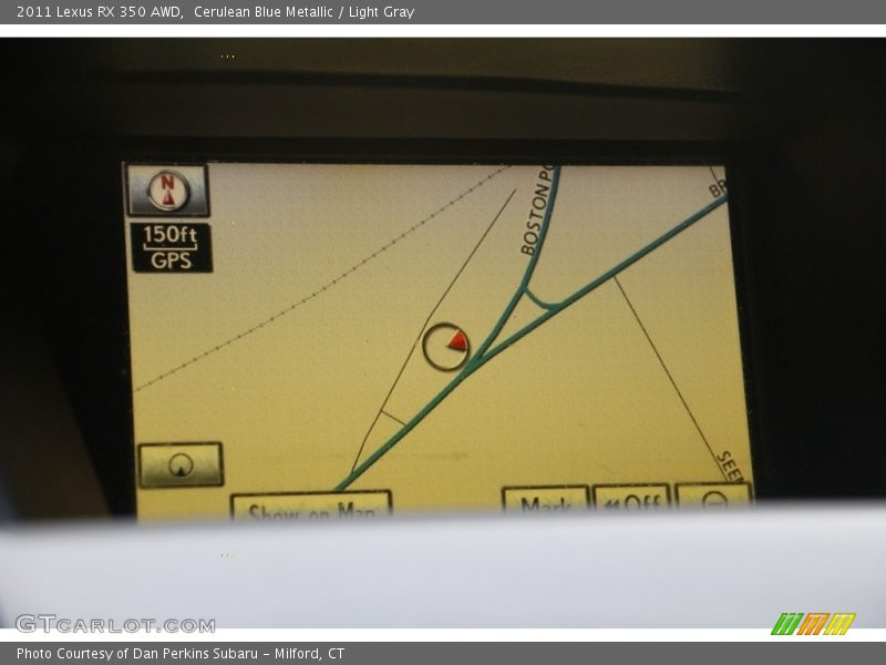 Cerulean Blue Metallic / Light Gray 2011 Lexus RX 350 AWD