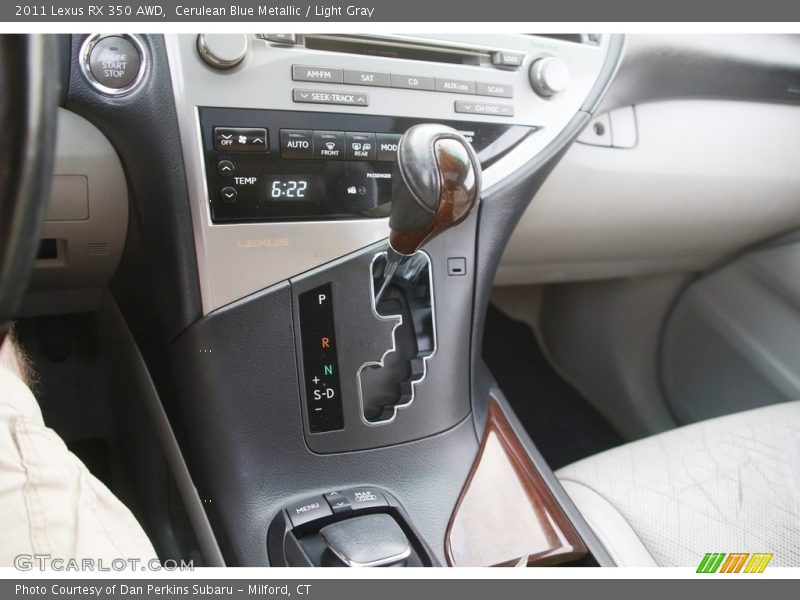 Cerulean Blue Metallic / Light Gray 2011 Lexus RX 350 AWD