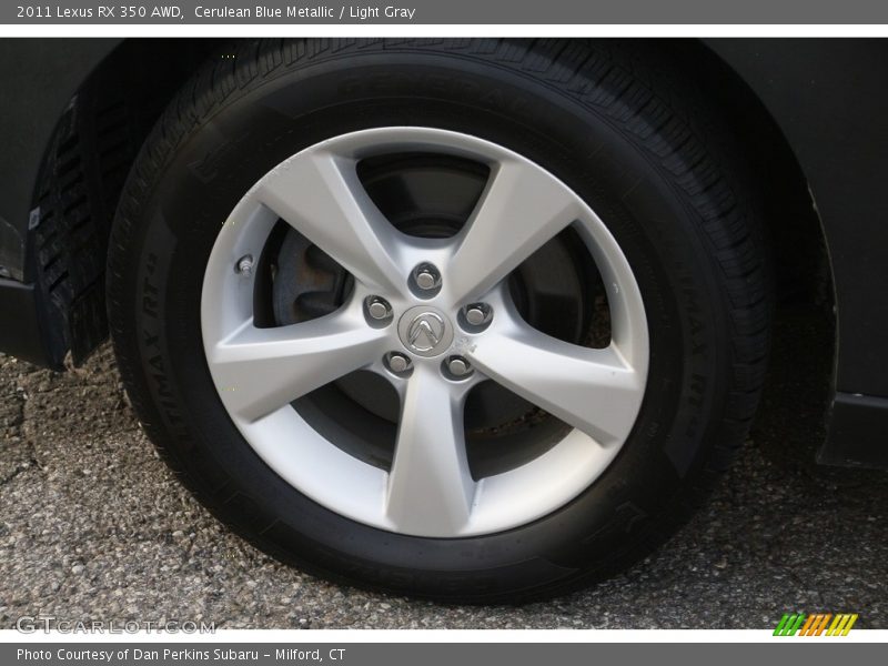 Cerulean Blue Metallic / Light Gray 2011 Lexus RX 350 AWD
