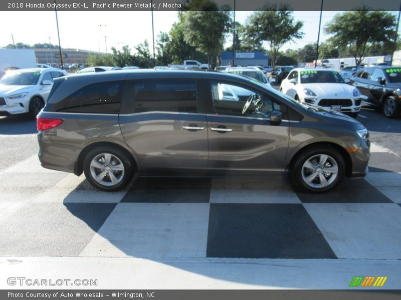 Pacific Pewter Metallic / Mocha 2018 Honda Odyssey EX-L