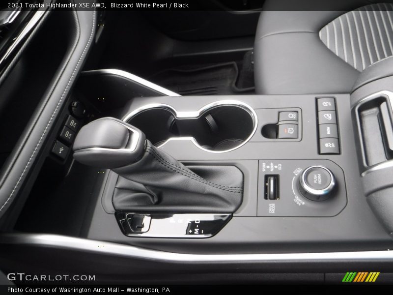 Blizzard White Pearl / Black 2021 Toyota Highlander XSE AWD