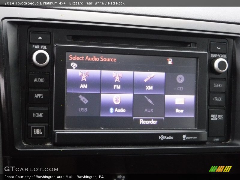 Blizzard Pearl White / Red Rock 2014 Toyota Sequoia Platinum 4x4