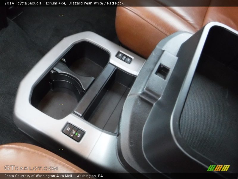 Blizzard Pearl White / Red Rock 2014 Toyota Sequoia Platinum 4x4