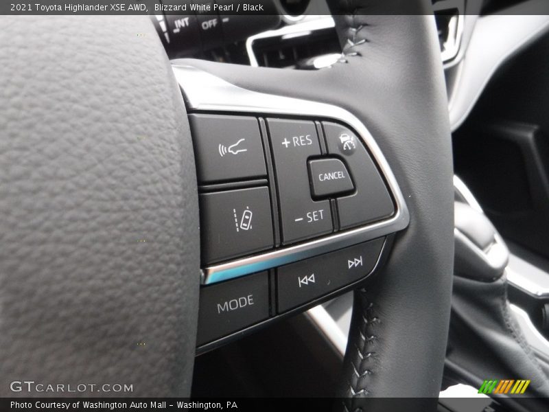 Blizzard White Pearl / Black 2021 Toyota Highlander XSE AWD