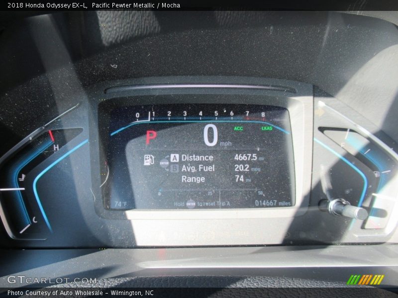 Pacific Pewter Metallic / Mocha 2018 Honda Odyssey EX-L
