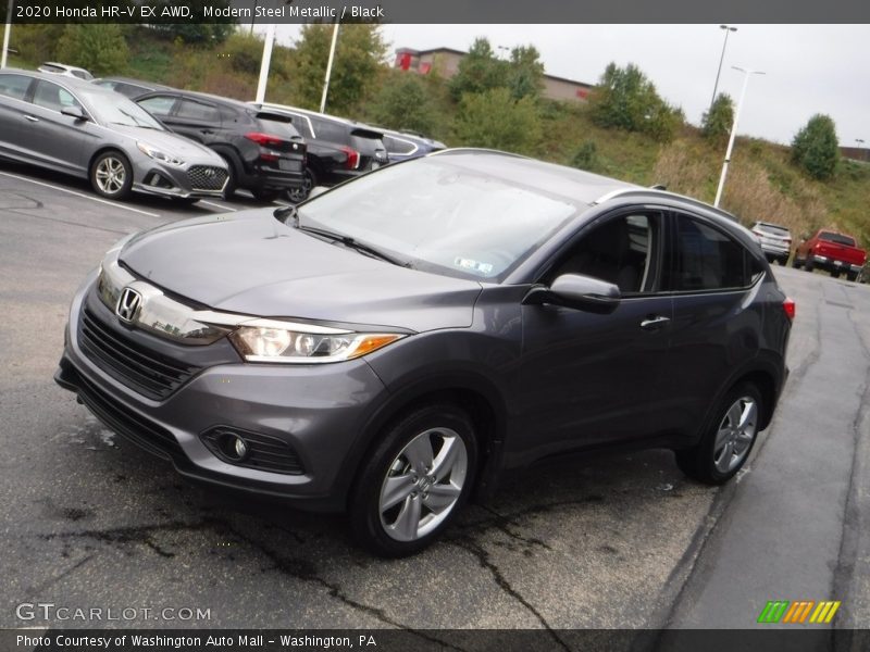 Modern Steel Metallic / Black 2020 Honda HR-V EX AWD