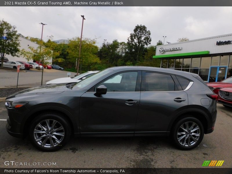 Machine Gray Metallic / Black 2021 Mazda CX-5 Grand Touring AWD