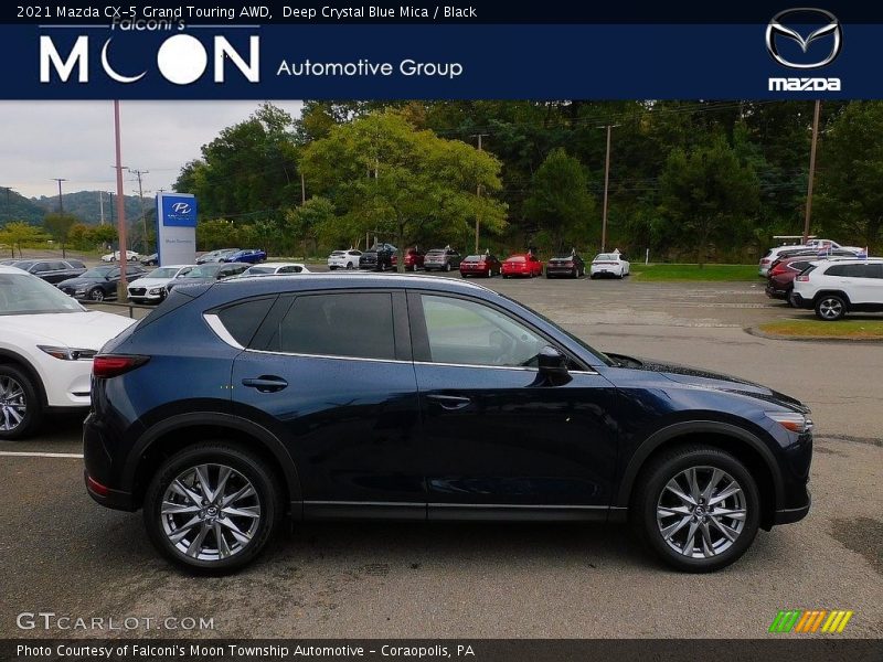 Deep Crystal Blue Mica / Black 2021 Mazda CX-5 Grand Touring AWD