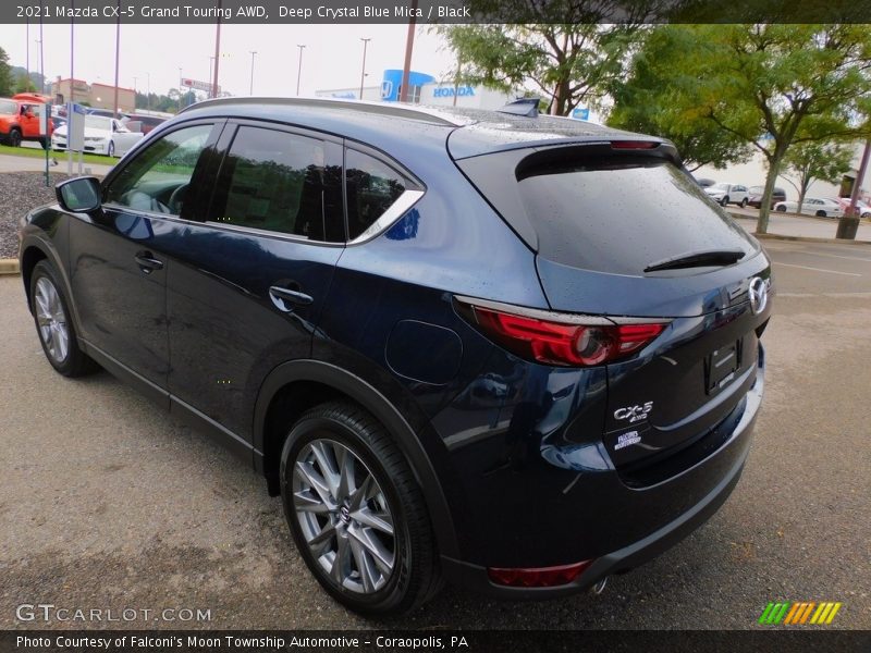 Deep Crystal Blue Mica / Black 2021 Mazda CX-5 Grand Touring AWD