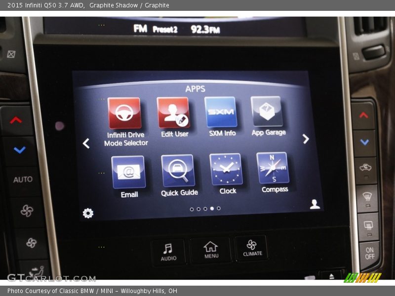 Graphite Shadow / Graphite 2015 Infiniti Q50 3.7 AWD