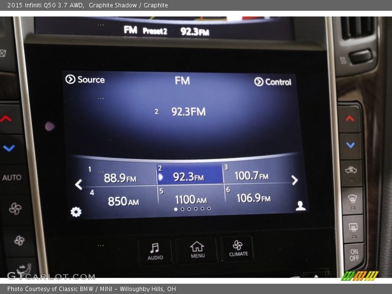 Graphite Shadow / Graphite 2015 Infiniti Q50 3.7 AWD