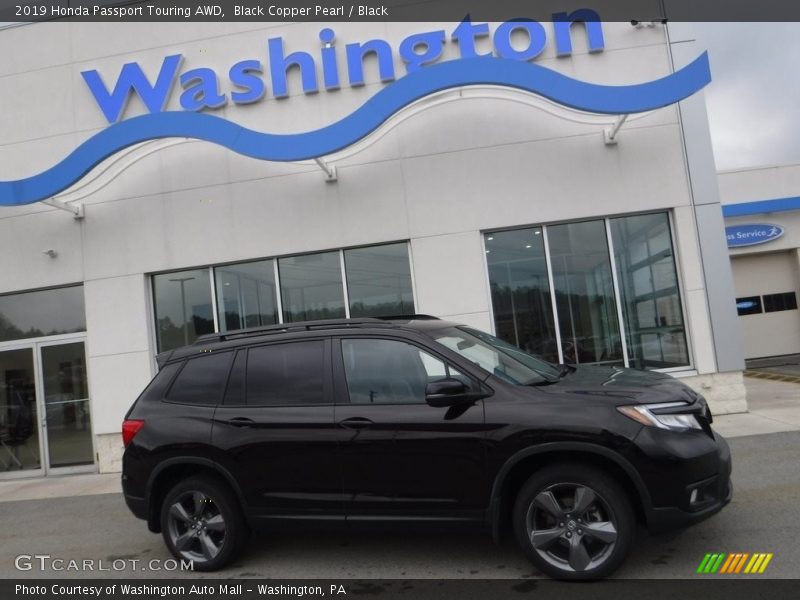 Black Copper Pearl / Black 2019 Honda Passport Touring AWD