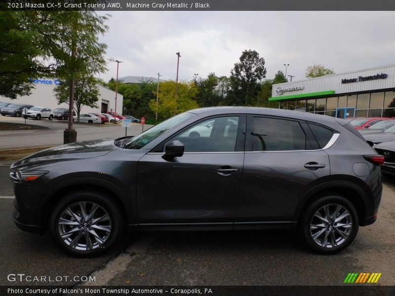 Machine Gray Metallic / Black 2021 Mazda CX-5 Grand Touring AWD