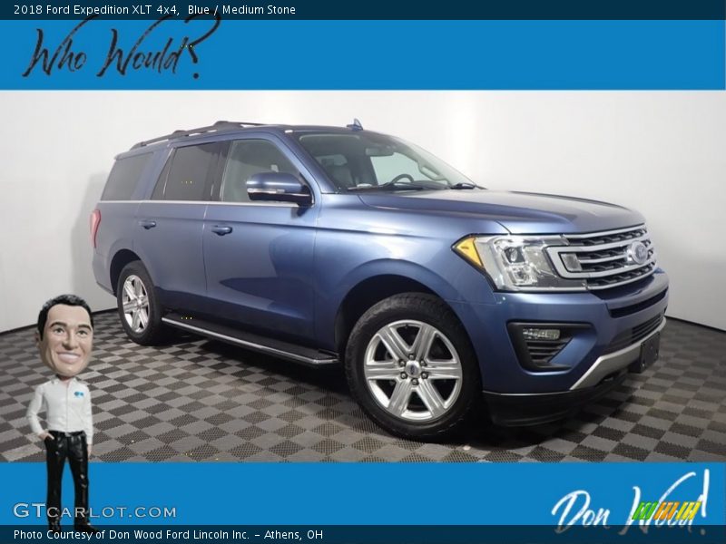 Blue / Medium Stone 2018 Ford Expedition XLT 4x4