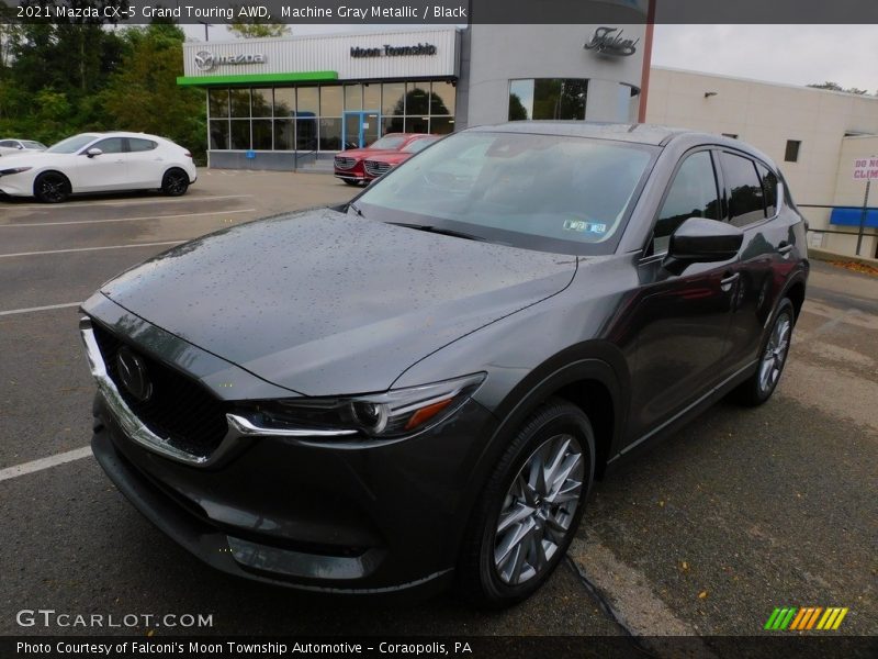 Machine Gray Metallic / Black 2021 Mazda CX-5 Grand Touring AWD