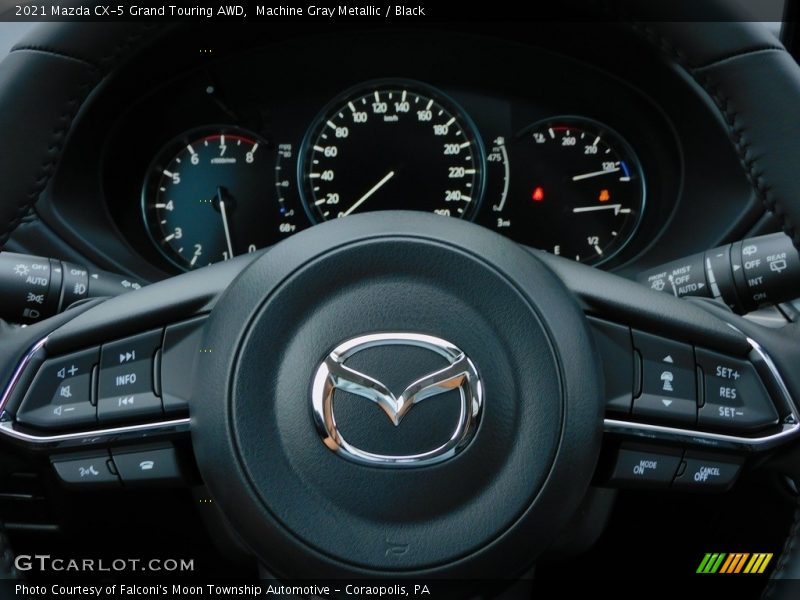 Machine Gray Metallic / Black 2021 Mazda CX-5 Grand Touring AWD