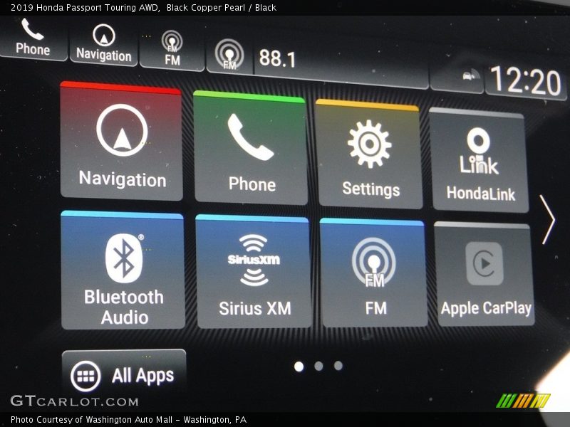 Black Copper Pearl / Black 2019 Honda Passport Touring AWD