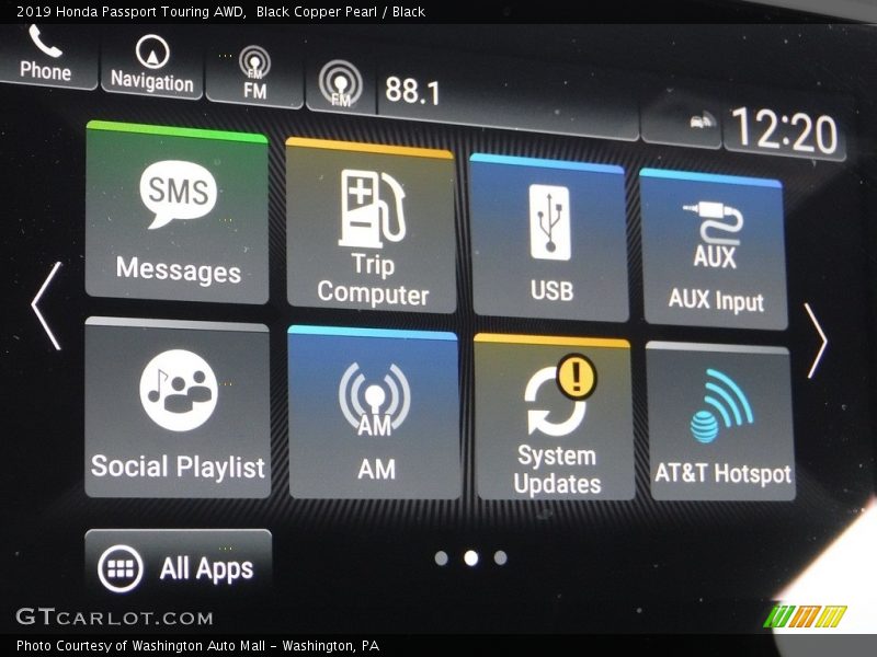 Black Copper Pearl / Black 2019 Honda Passport Touring AWD