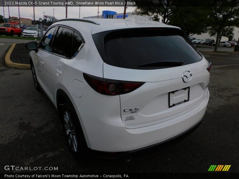 Snowflake White Pearl Mica / Black 2021 Mazda CX-5 Grand Touring AWD