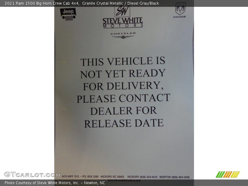 Granite Crystal Metallic / Diesel Gray/Black 2021 Ram 1500 Big Horn Crew Cab 4x4