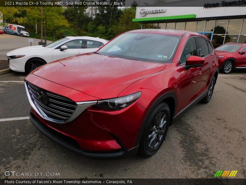 Soul Red Crystal Metallic / Black 2021 Mazda CX-9 Touring AWD