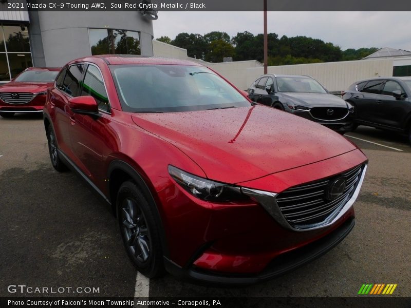 Soul Red Crystal Metallic / Black 2021 Mazda CX-9 Touring AWD