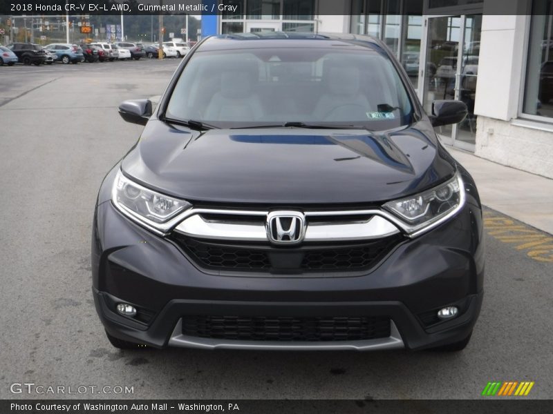 Gunmetal Metallic / Gray 2018 Honda CR-V EX-L AWD