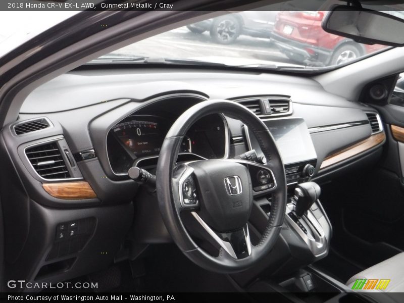 Gunmetal Metallic / Gray 2018 Honda CR-V EX-L AWD
