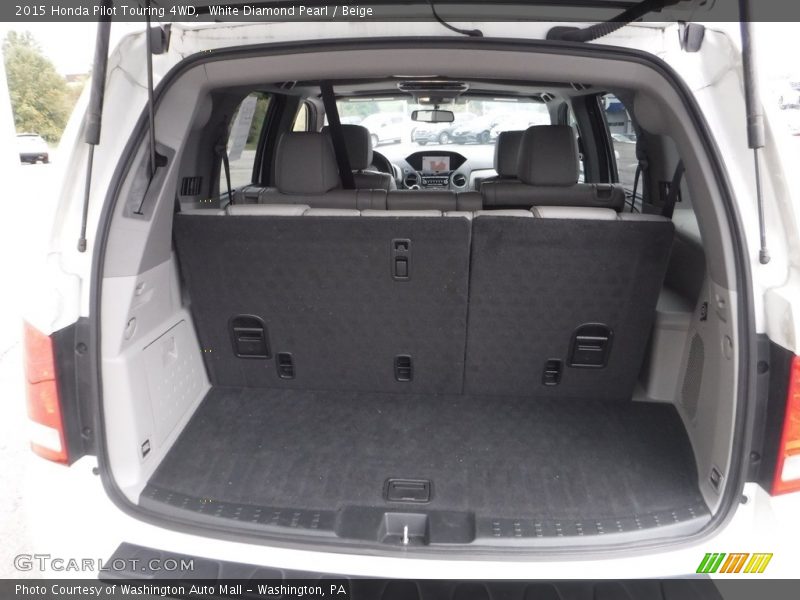 White Diamond Pearl / Beige 2015 Honda Pilot Touring 4WD