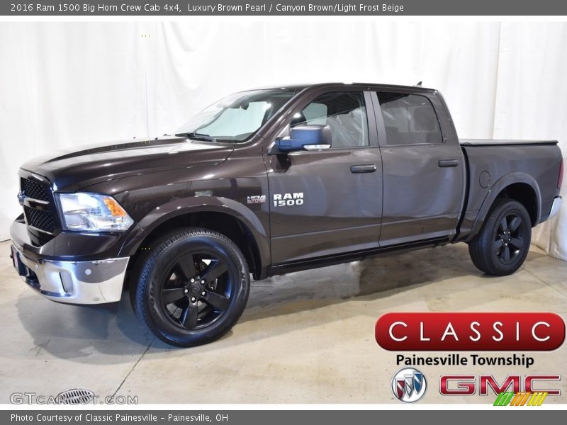 Luxury Brown Pearl / Canyon Brown/Light Frost Beige 2016 Ram 1500 Big Horn Crew Cab 4x4