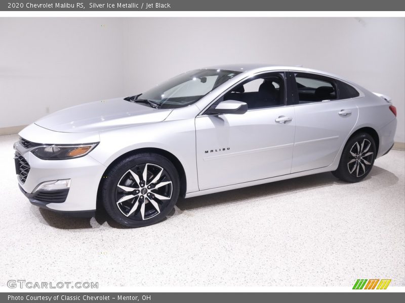 Silver Ice Metallic / Jet Black 2020 Chevrolet Malibu RS