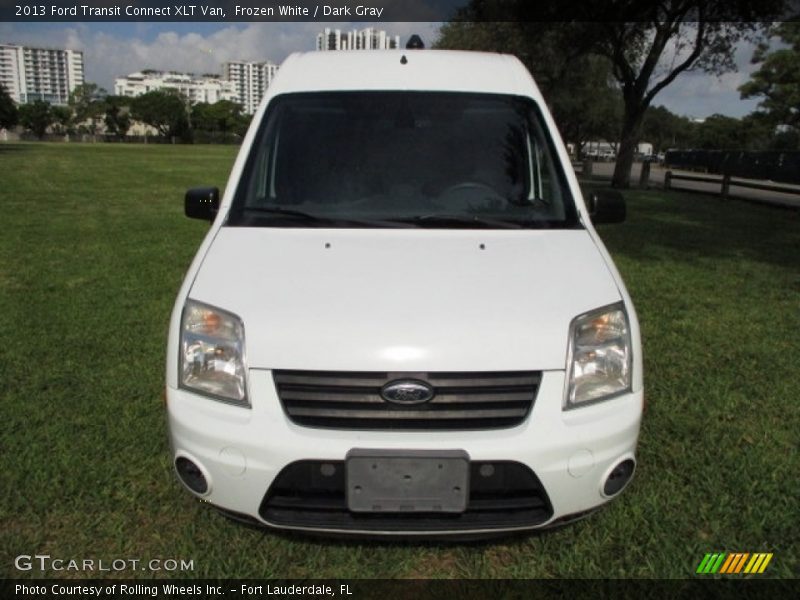 Frozen White / Dark Gray 2013 Ford Transit Connect XLT Van
