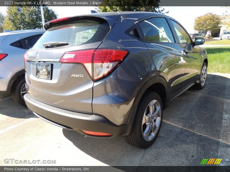 Modern Steel Metallic / Black 2022 Honda HR-V LX AWD