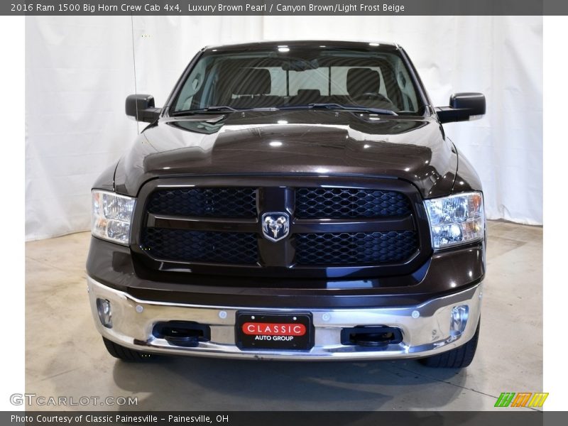Luxury Brown Pearl / Canyon Brown/Light Frost Beige 2016 Ram 1500 Big Horn Crew Cab 4x4