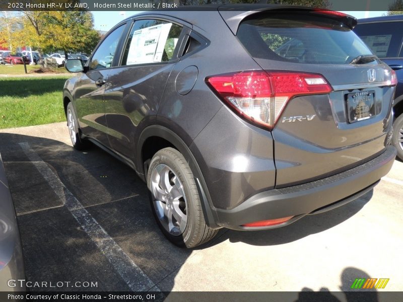 Modern Steel Metallic / Black 2022 Honda HR-V LX AWD