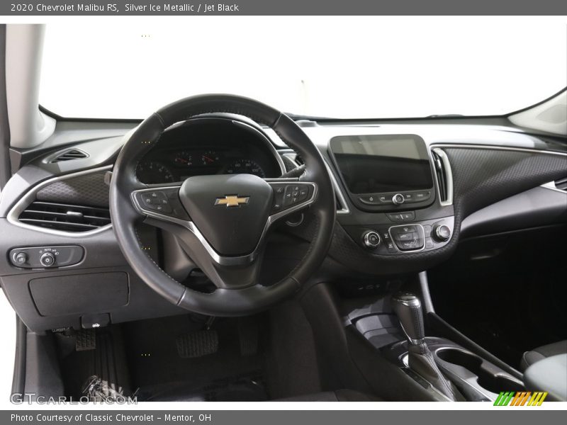 Silver Ice Metallic / Jet Black 2020 Chevrolet Malibu RS