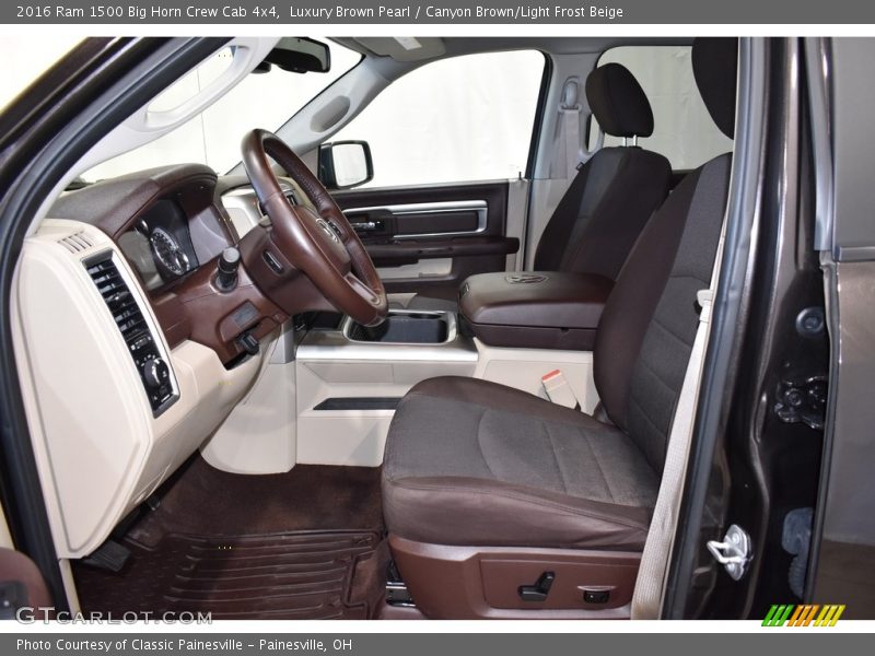 Luxury Brown Pearl / Canyon Brown/Light Frost Beige 2016 Ram 1500 Big Horn Crew Cab 4x4