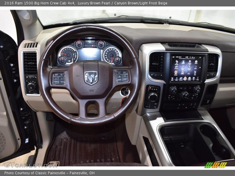 Luxury Brown Pearl / Canyon Brown/Light Frost Beige 2016 Ram 1500 Big Horn Crew Cab 4x4