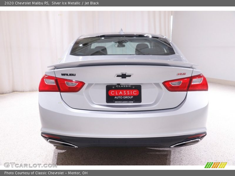 Silver Ice Metallic / Jet Black 2020 Chevrolet Malibu RS