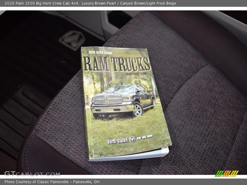 Luxury Brown Pearl / Canyon Brown/Light Frost Beige 2016 Ram 1500 Big Horn Crew Cab 4x4