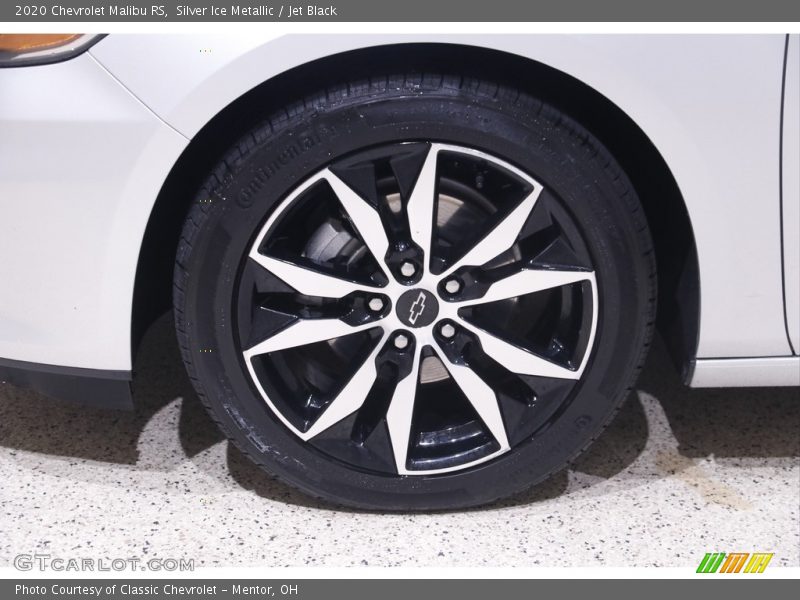 Silver Ice Metallic / Jet Black 2020 Chevrolet Malibu RS