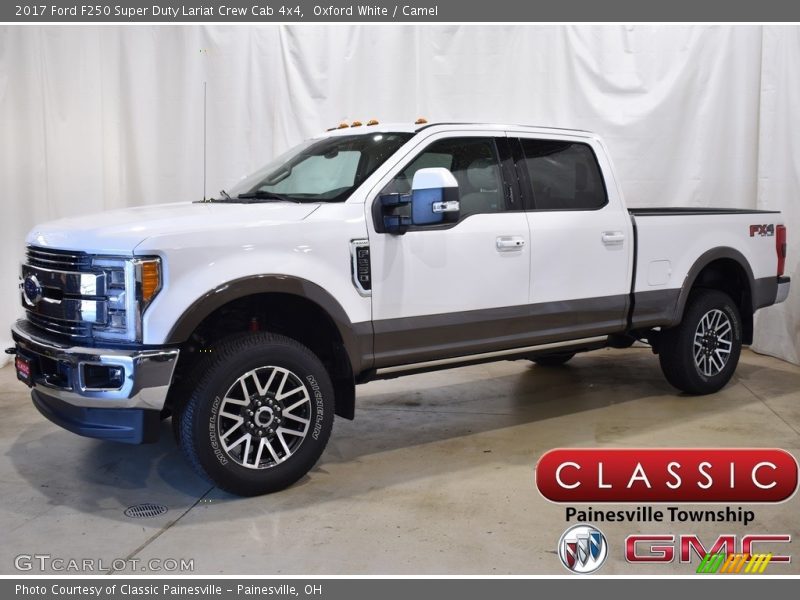 Oxford White / Camel 2017 Ford F250 Super Duty Lariat Crew Cab 4x4