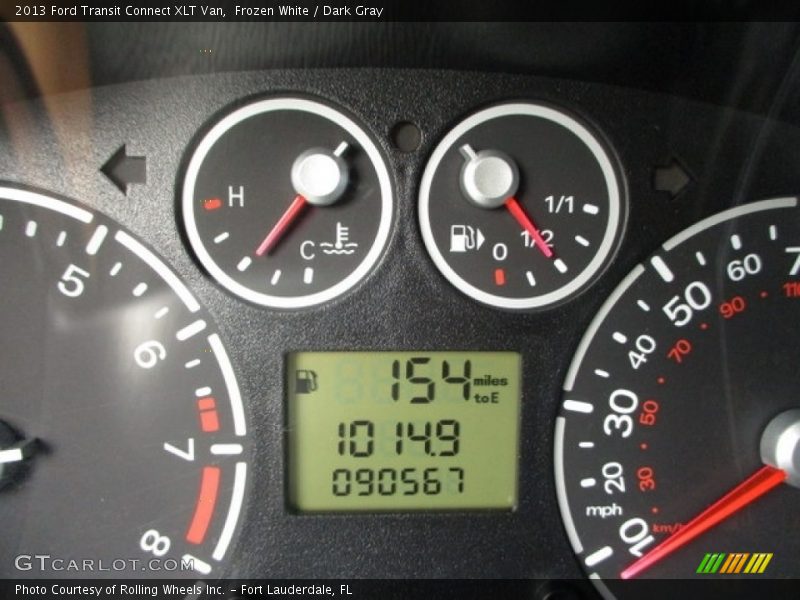 Frozen White / Dark Gray 2013 Ford Transit Connect XLT Van