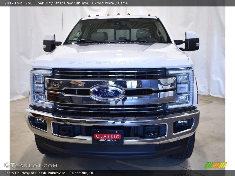 Oxford White / Camel 2017 Ford F250 Super Duty Lariat Crew Cab 4x4